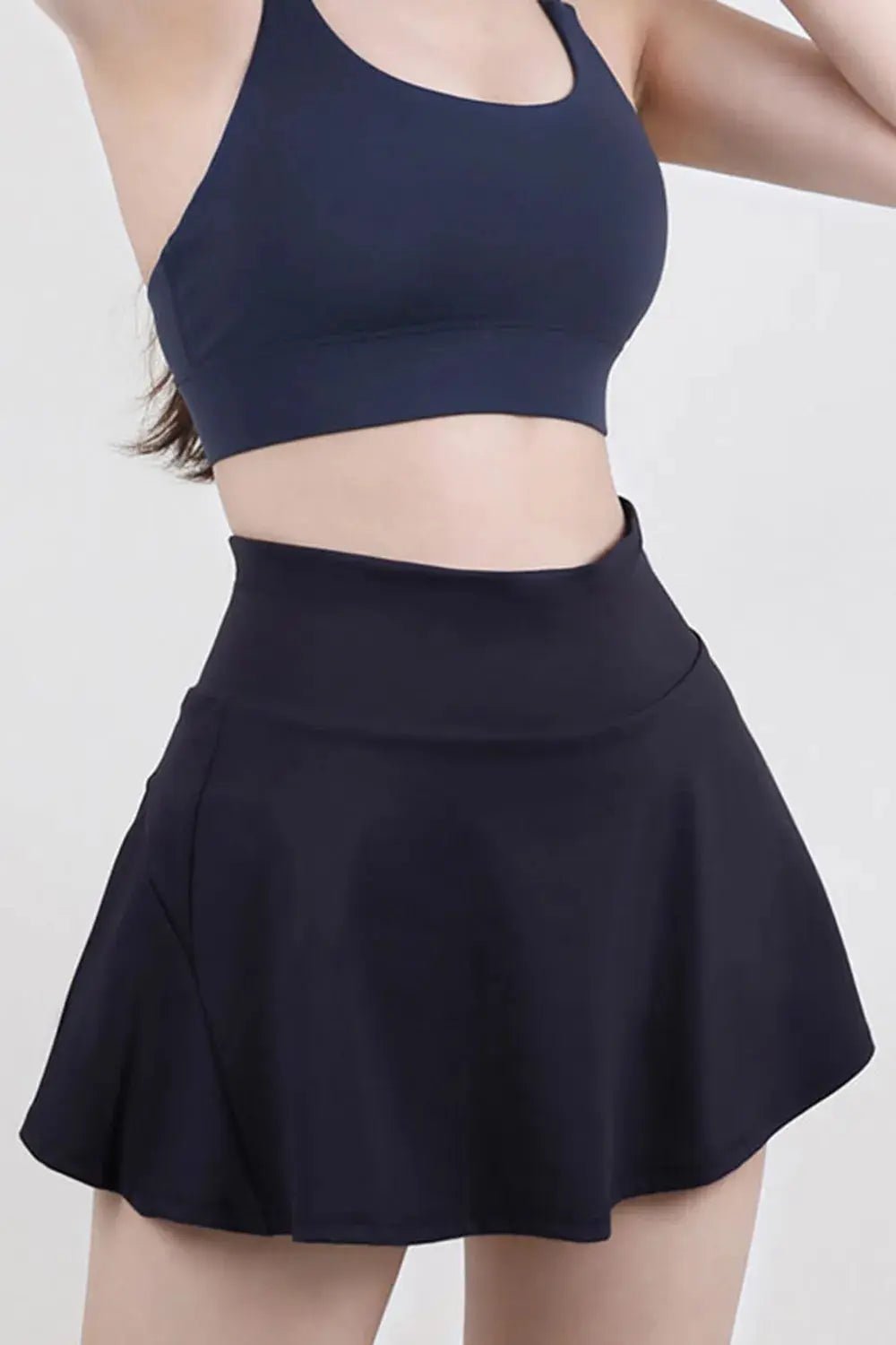 High Waist Pleated Active Skirt - Charmdeals