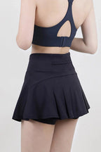 High Waist Pleated Active Skirt - Charmdeals