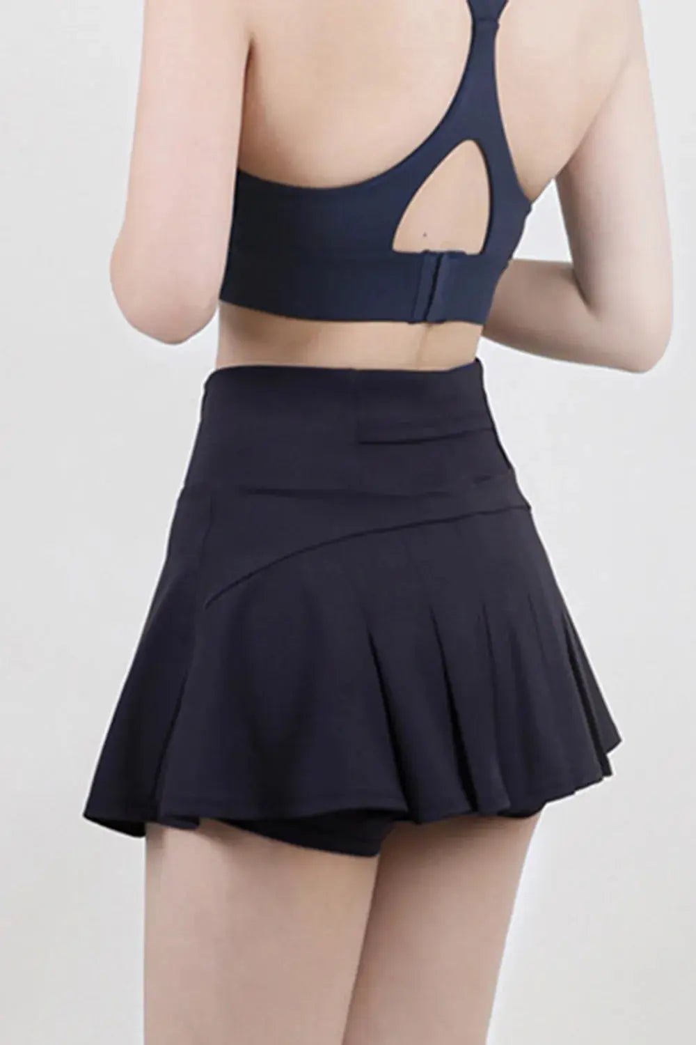 High Waist Pleated Active Skirt - Charmdeals