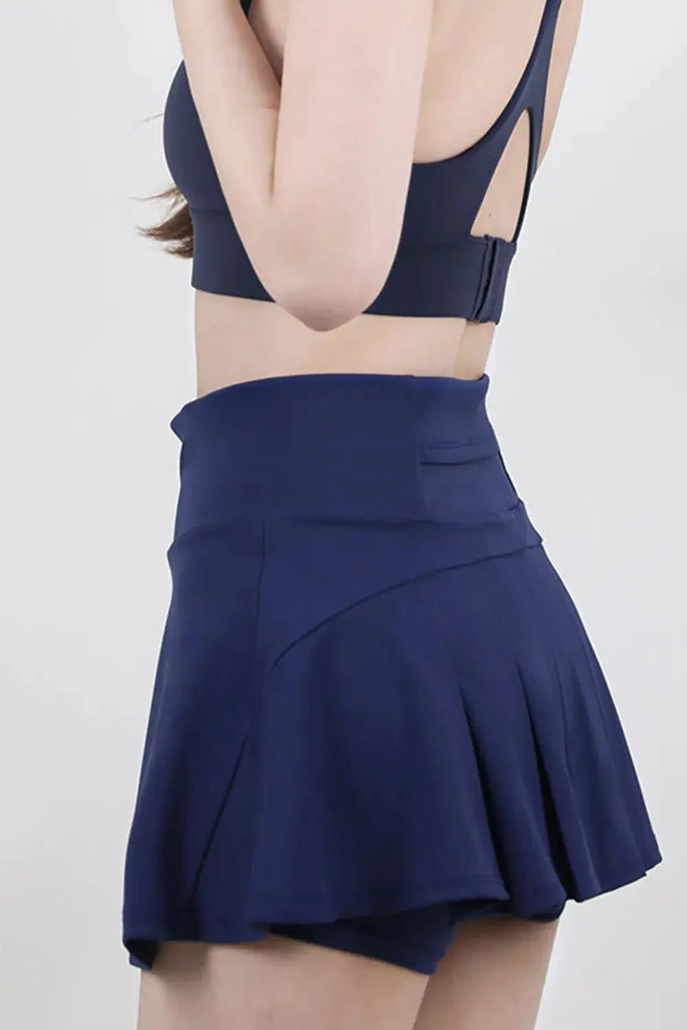 High Waist Pleated Active Skirt - Charmdeals