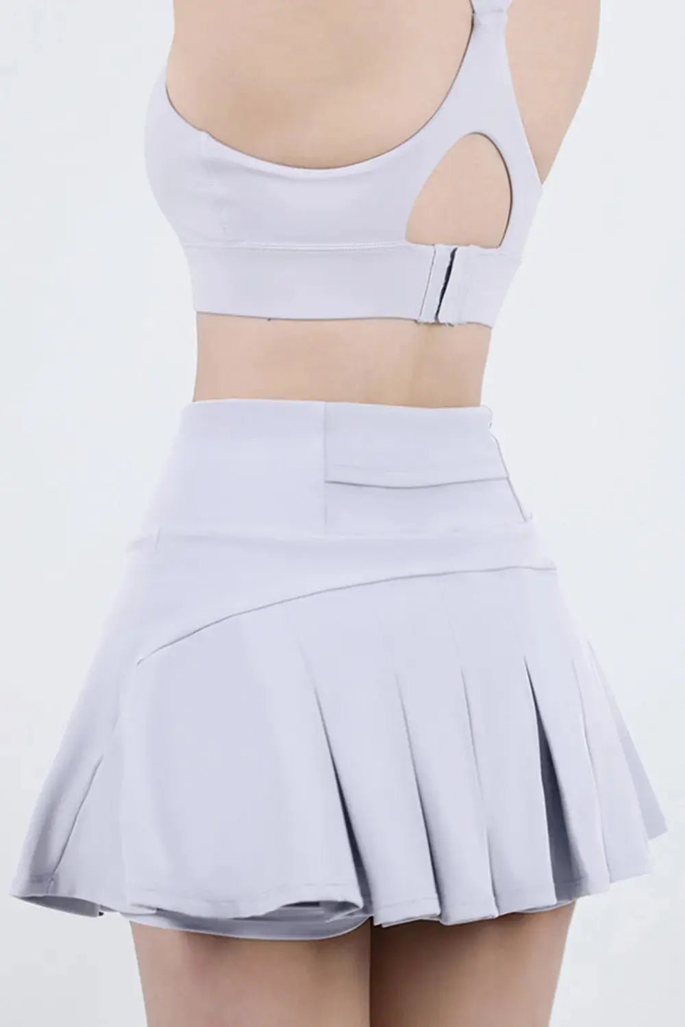 High Waist Pleated Active Skirt - Charmdeals