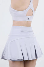 High Waist Pleated Active Skirt - Charmdeals