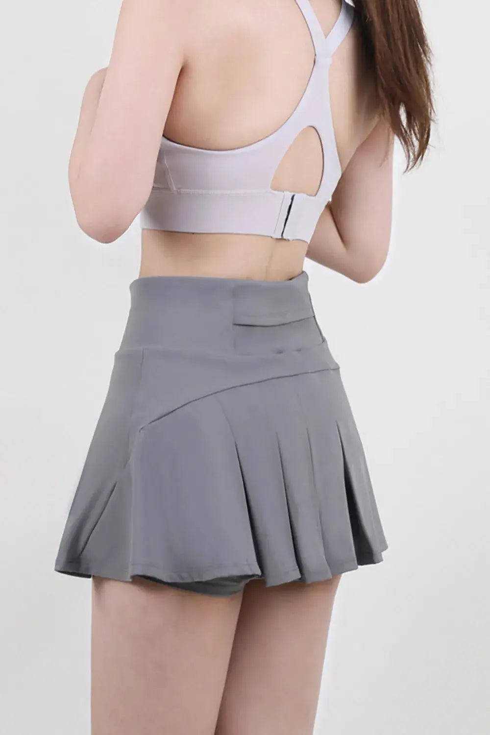 High Waist Pleated Active Skirt - Charmdeals