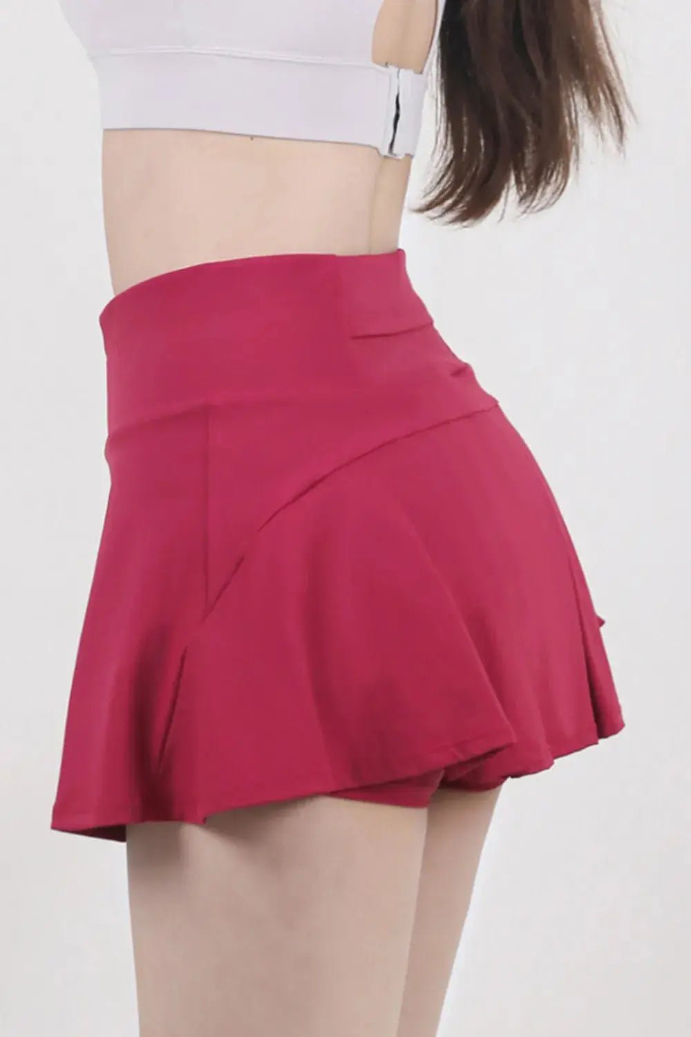 High Waist Pleated Active Skirt - Charmdeals