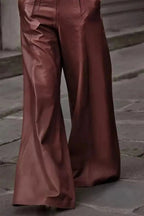 High Waist Wide Flare Pants - Charmdeals