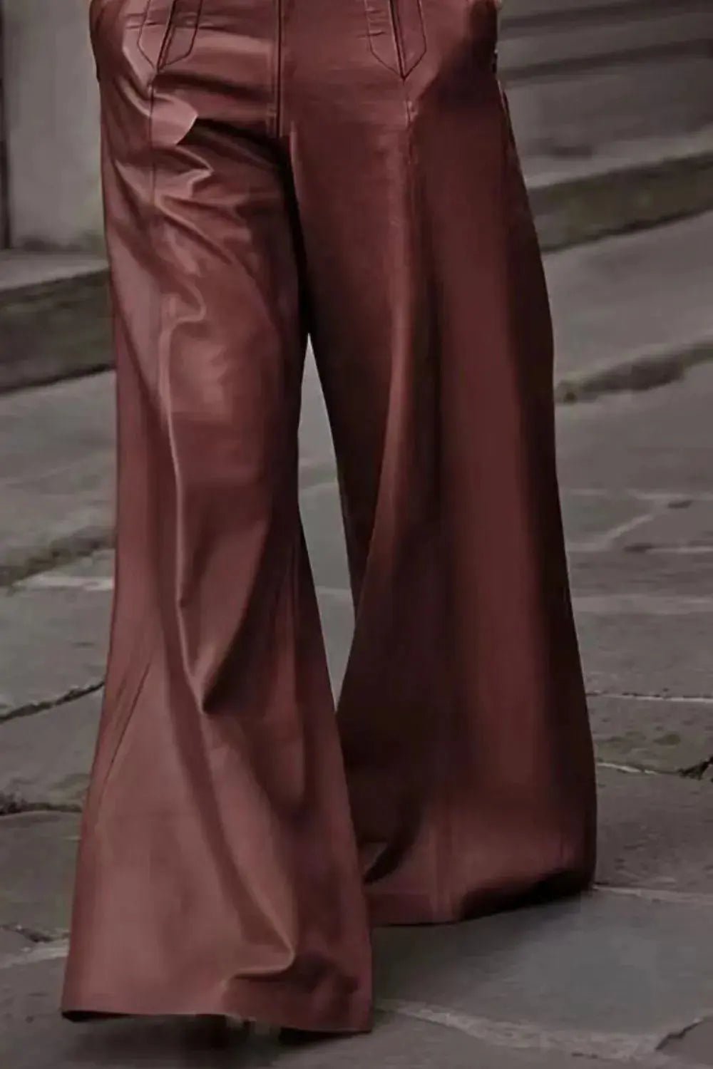 High Waist Wide Flare Pants - Charmdeals