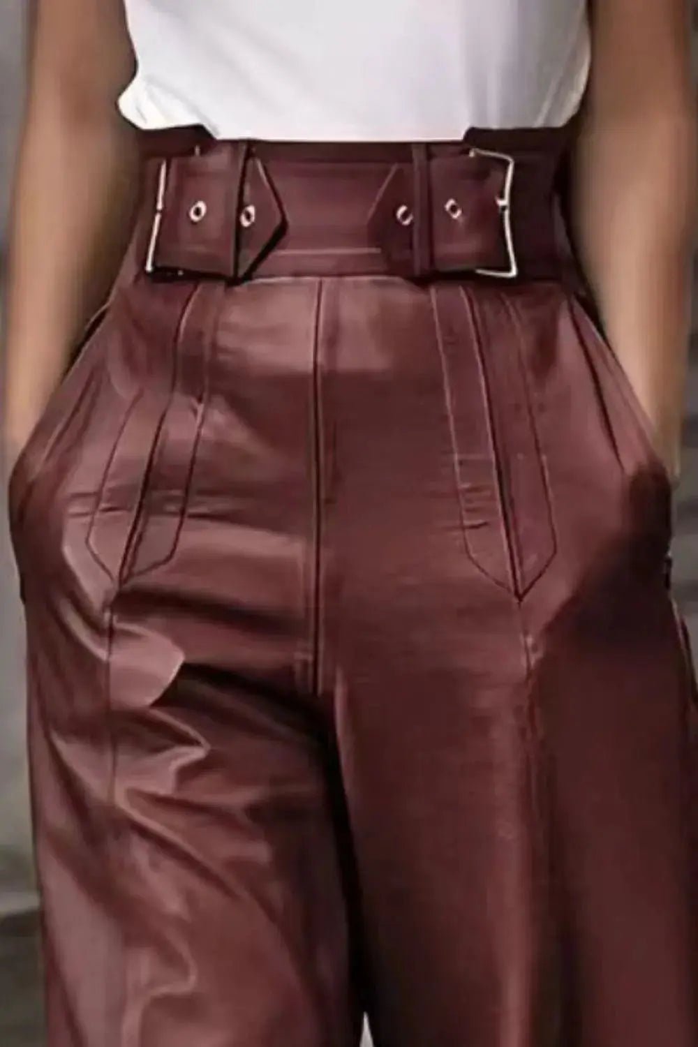 High Waist Wide Flare Pants - Charmdeals