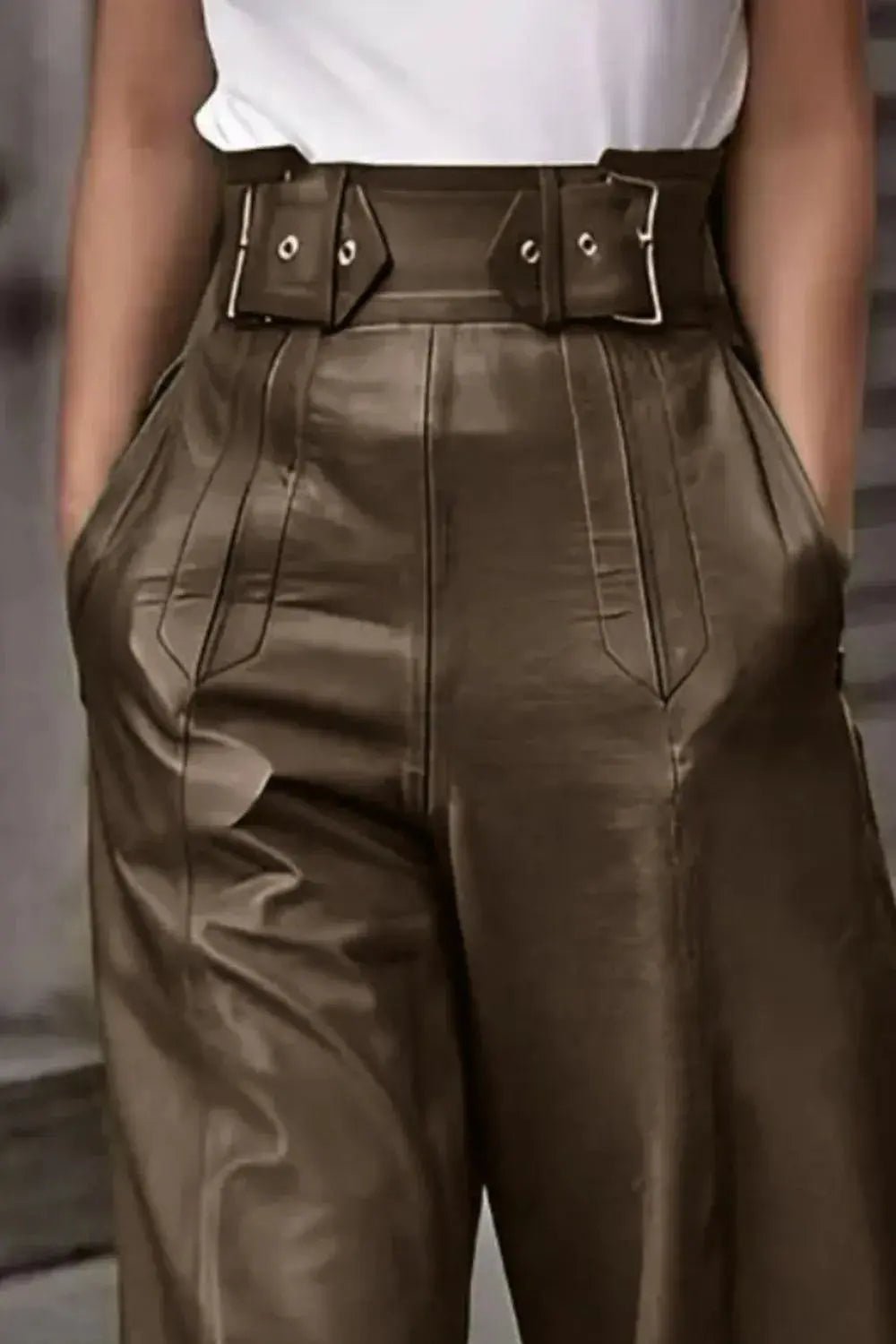 High Waist Wide Flare Pants - Charmdeals
