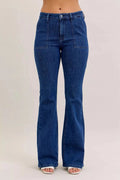 Judy Blue High Waist Flare Jeans with Front Patch Pockets - Charmdeals