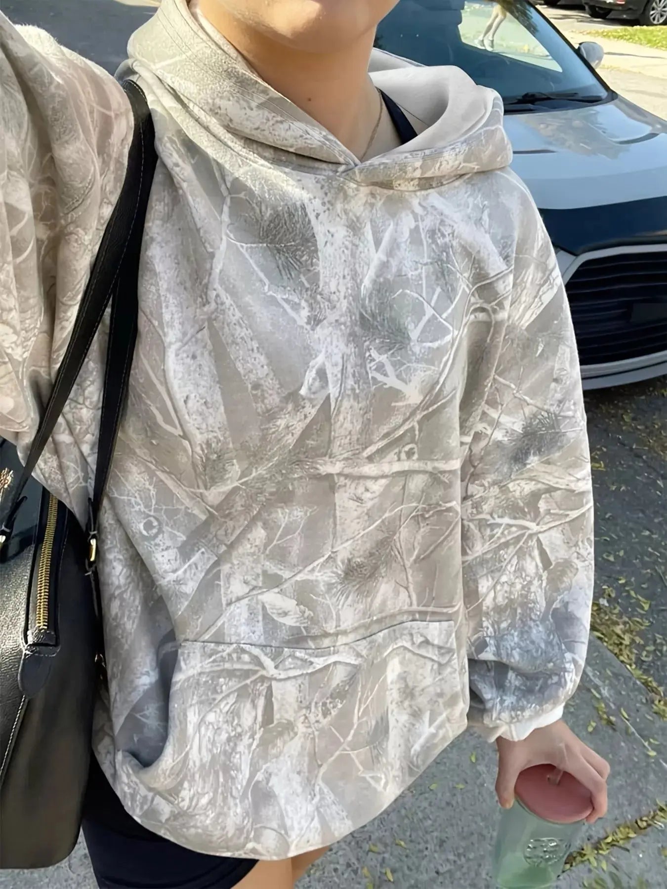 Kangaroo Pocket Long Sleeve Hoodie - Charmdeals