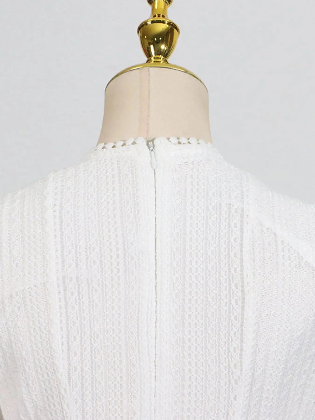 Layered Round Neck Long Sleeve Dress - Charmdeals