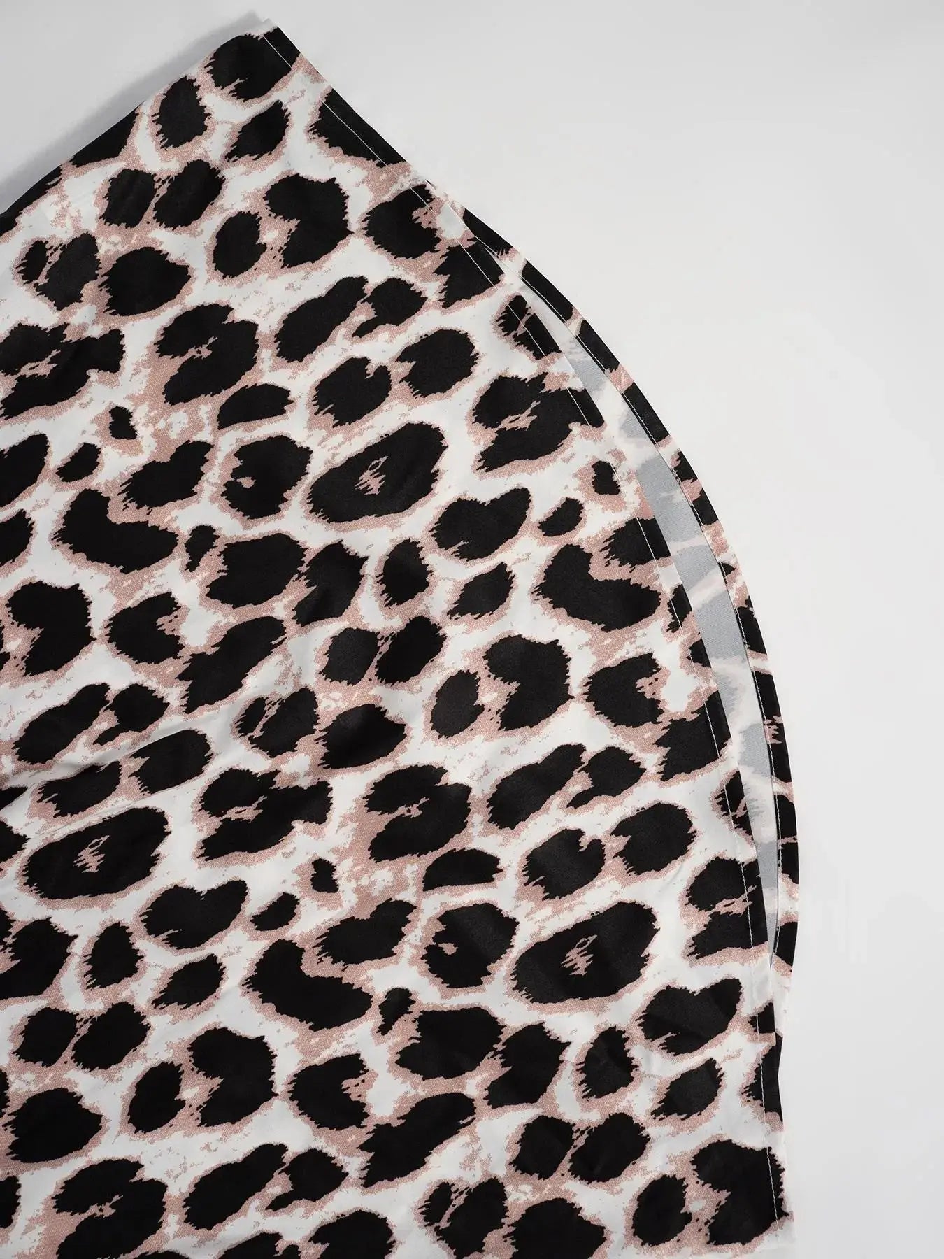 Leopard Print 3/4 Sleeve Blouse - Charmdeals