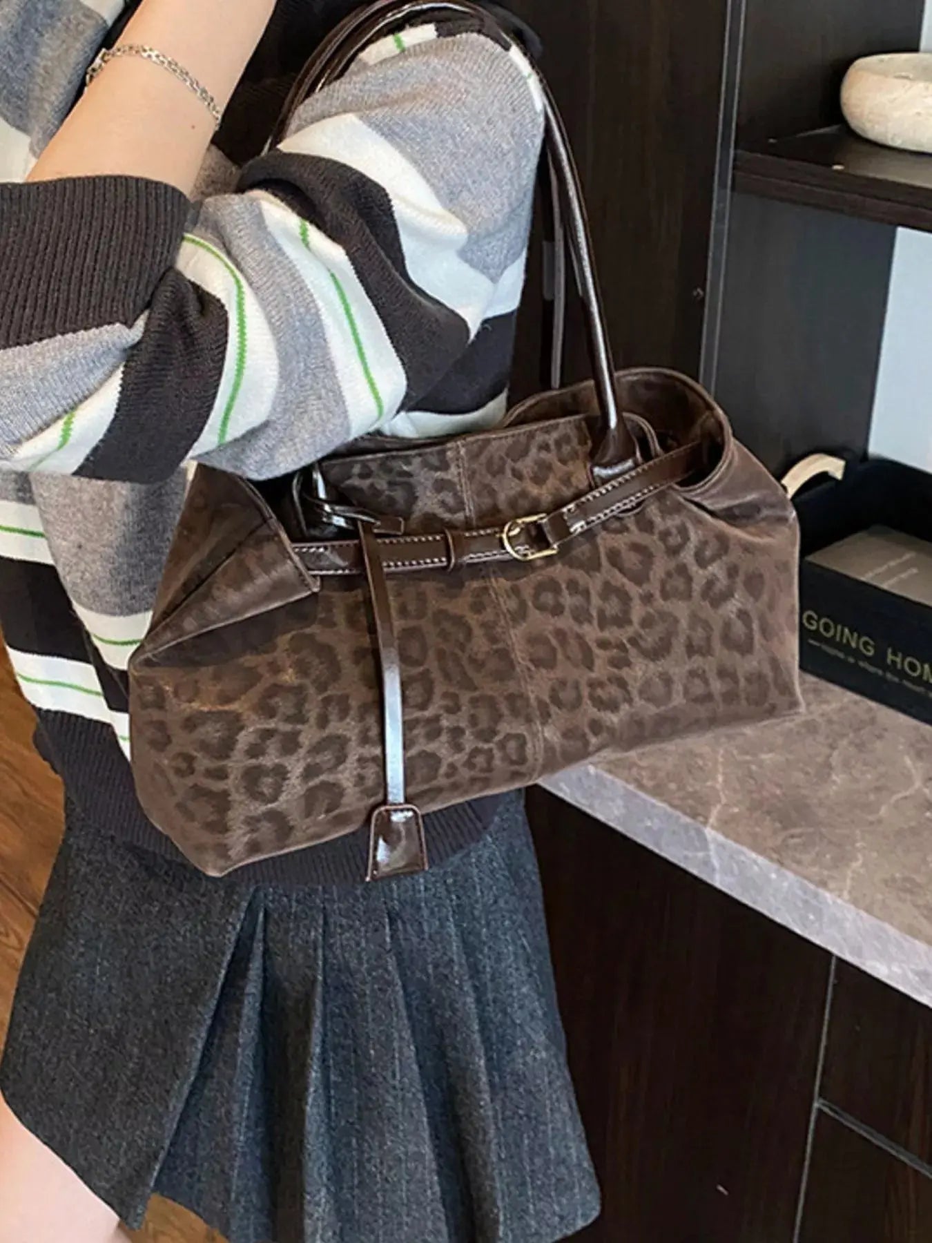 Leopard Print Handbag - Charmdeals