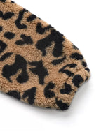 Leopard Zip Up Fleece Jacket - Charmdeals