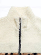 Leopard Zip Up Fleece Jacket - Charmdeals