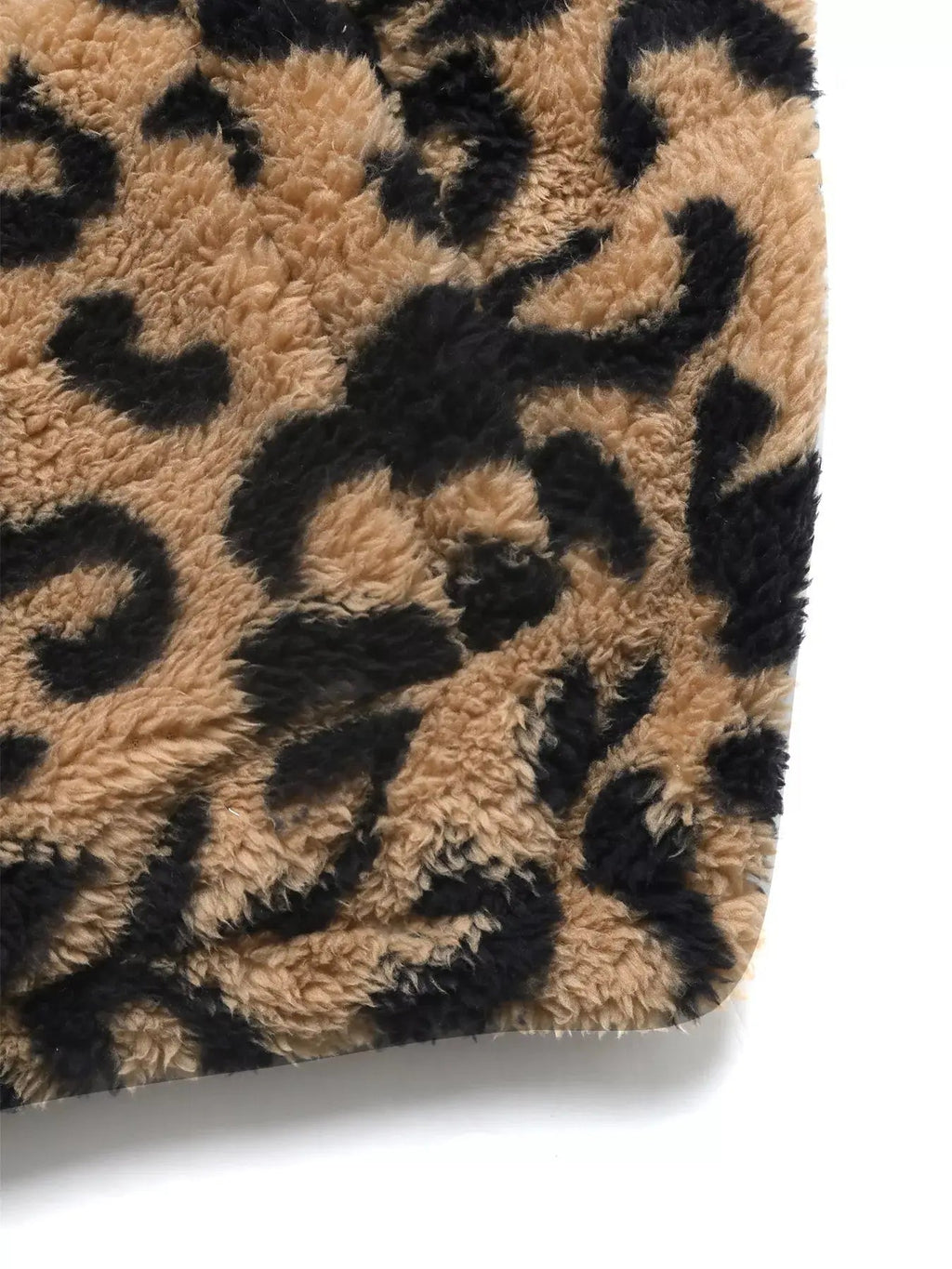 Leopard Zip Up Fleece Jacket - Charmdeals