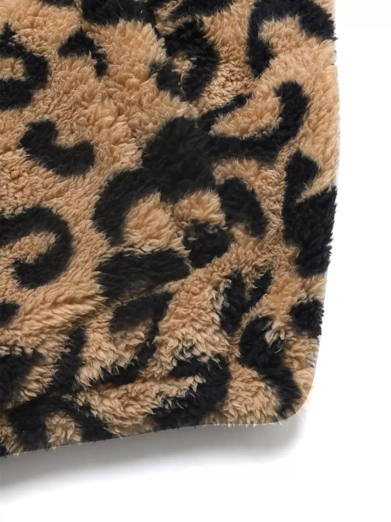 Leopard Zip Up Fleece Jacket - Charmdeals