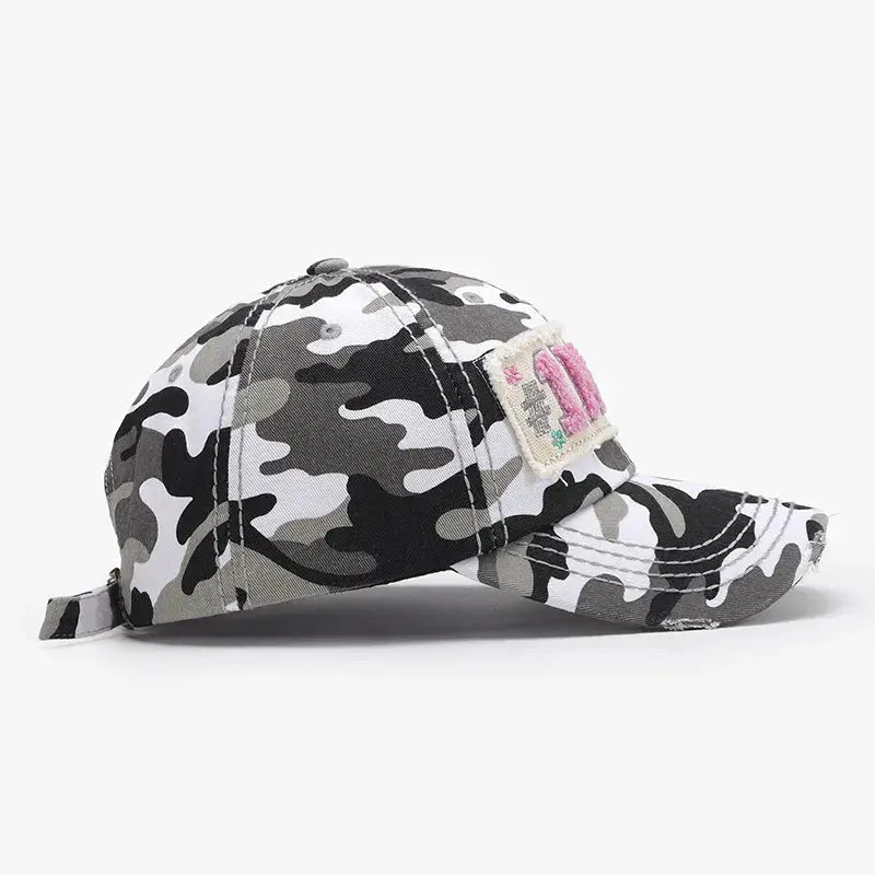 Letter Adjustable Cotton Baseball Cap - Charmdeals