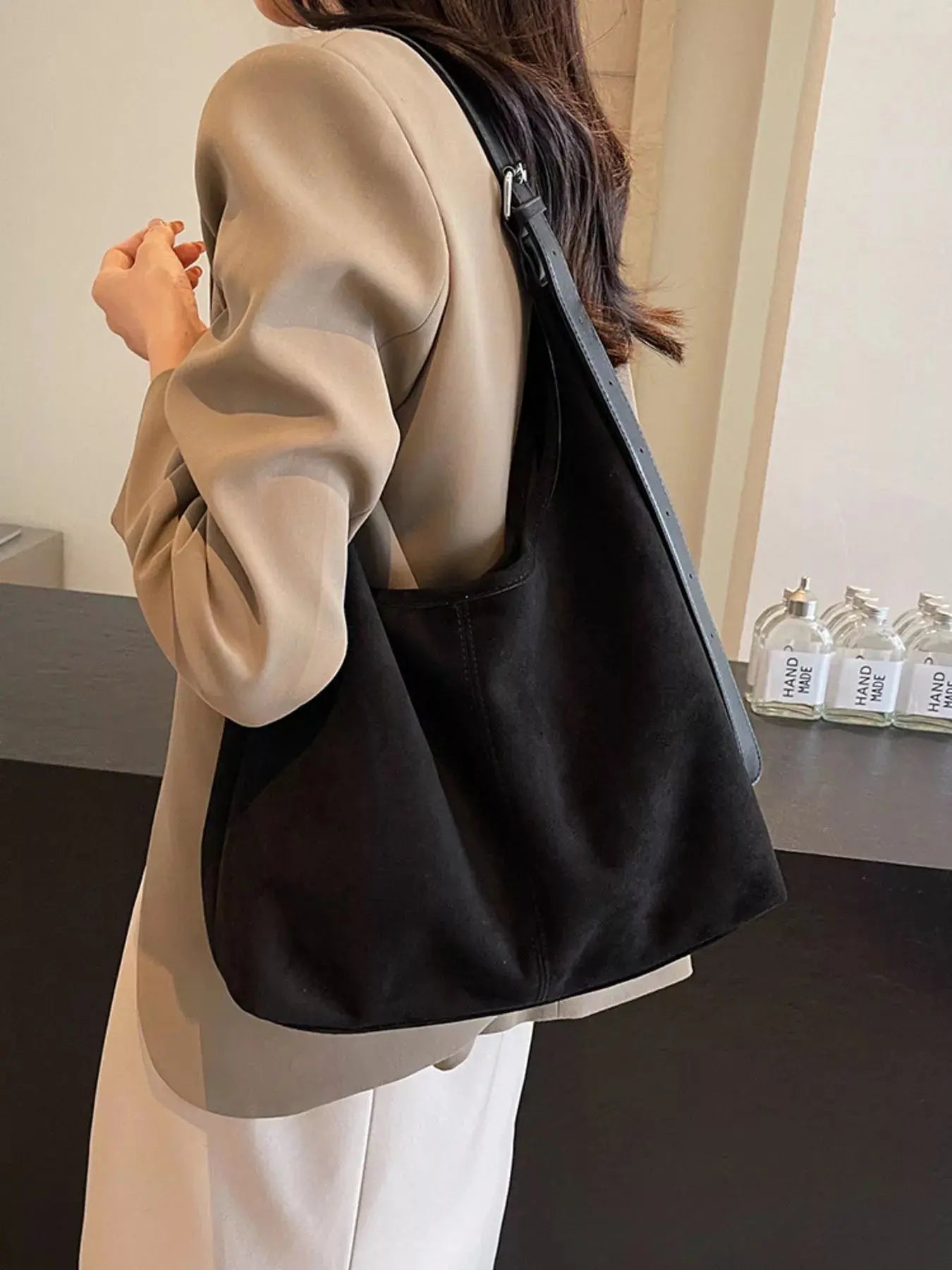 Lightweight Adjustable Strap Handbag - Charmdeals