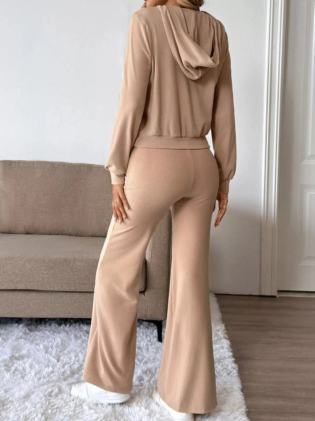 Long Sleeve Hoodie and Pants Set - Charmdeals