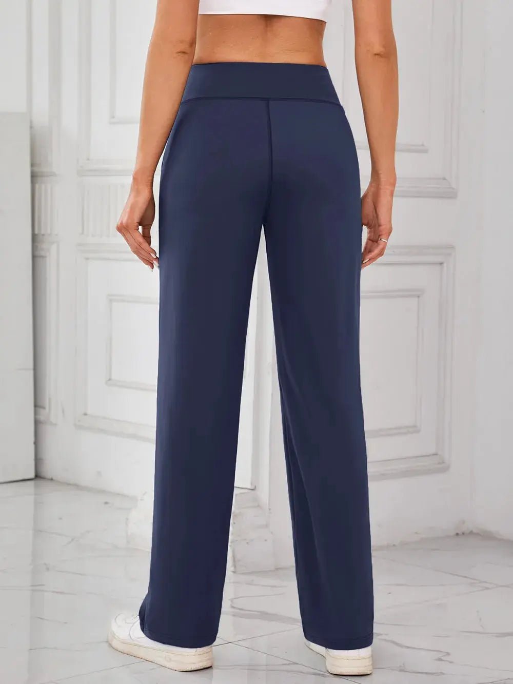 Lovelet High Waist Active Pants with Pockets - Charmdeals