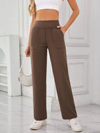 Lovelet High Waist Active Pants with Pockets - Charmdeals