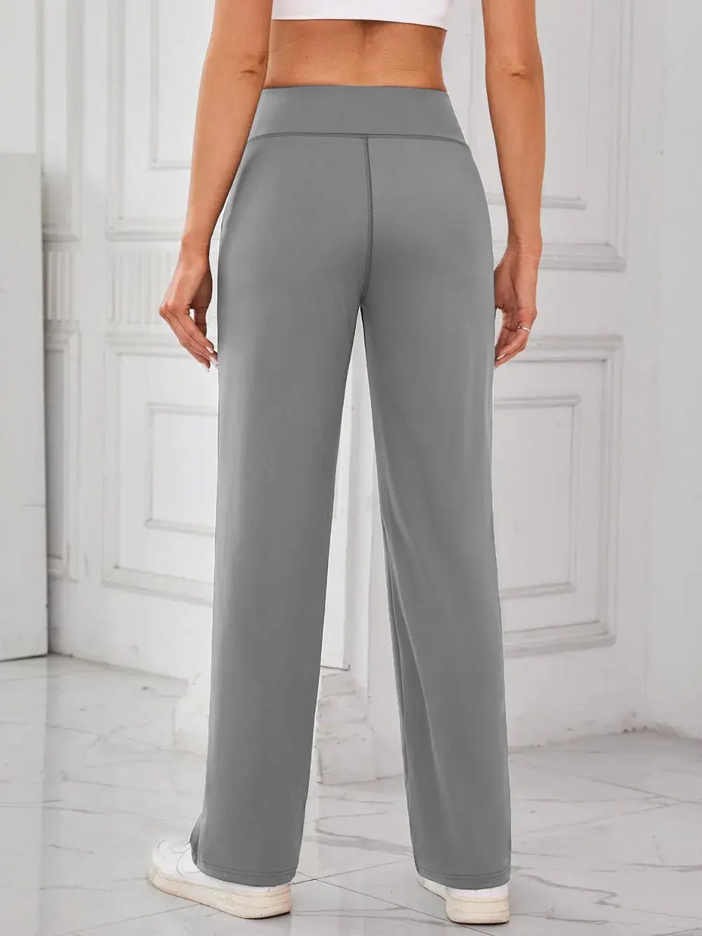 Lovelet High Waist Active Pants with Pockets - Charmdeals