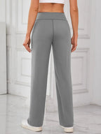 Lovelet High Waist Active Pants with Pockets - Charmdeals
