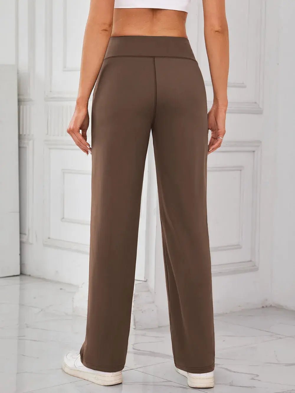 Lovelet High Waist Active Pants with Pockets - Charmdeals