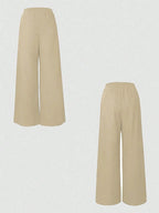 One Button Sleeveless Top and Pants Set - Charmdeals