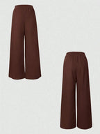 One Button Sleeveless Top and Pants Set - Charmdeals