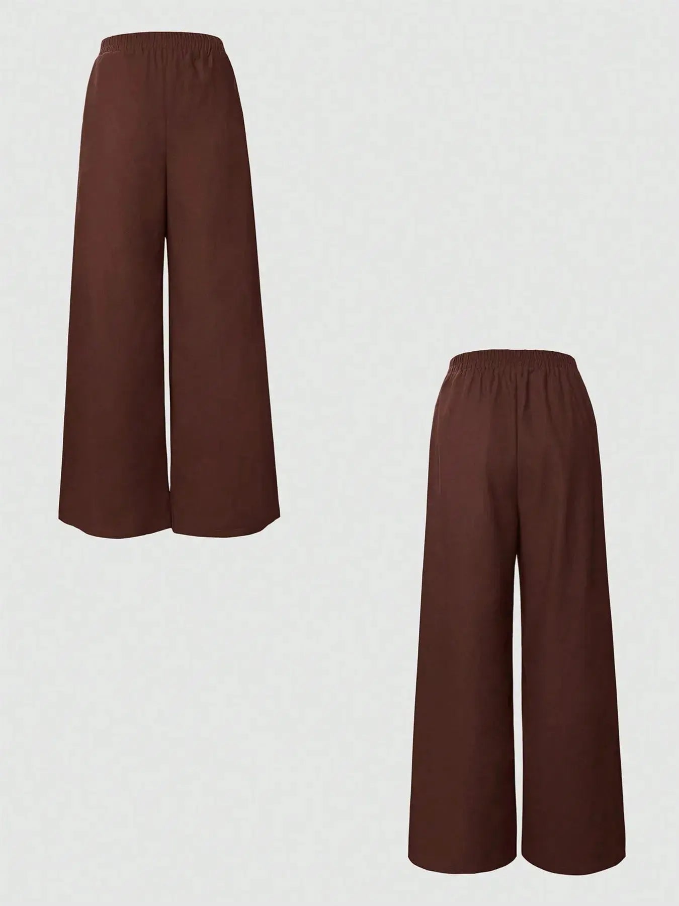 One Button Sleeveless Top and Pants Set - Charmdeals