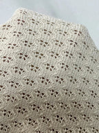 Openwork Button Up Top and Skirt Sweater Set - Charmdeals