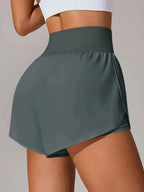 Pocketed High Waist Active Shorts - Charmdeals