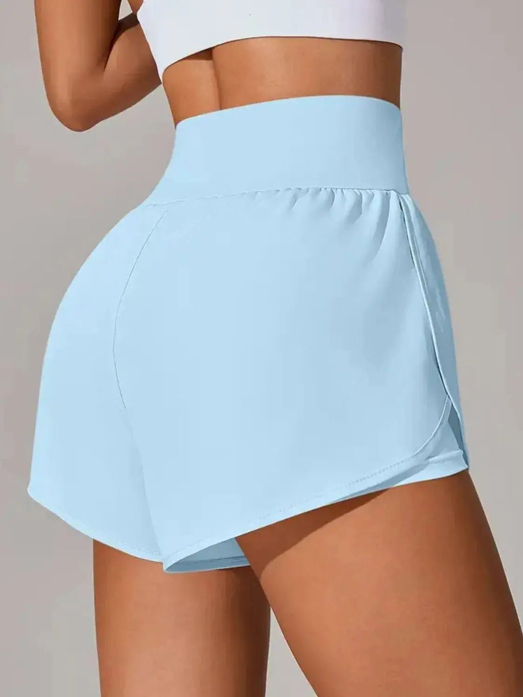 Pocketed High Waist Active Shorts - Charmdeals