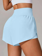 Pocketed High Waist Active Shorts - Charmdeals