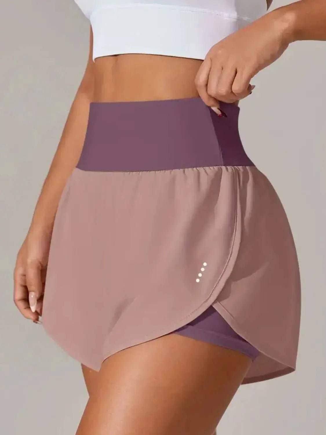 Pocketed High Waist Active Shorts - Charmdeals