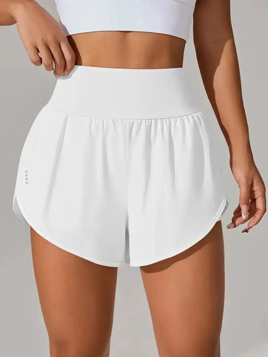 Pocketed High Waist Active Shorts - Charmdeals