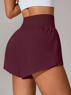 Pocketed High Waist Active Shorts - Charmdeals