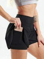 Pocketed High Waist Active Shorts - Charmdeals