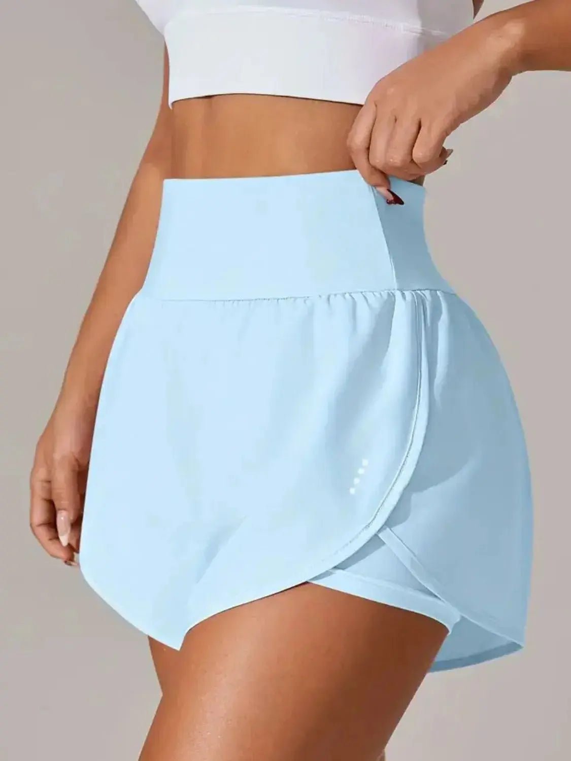 Pocketed High Waist Active Shorts - Charmdeals