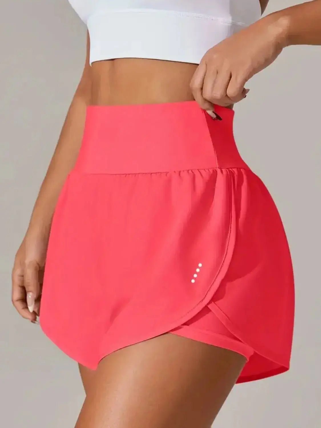 Pocketed High Waist Active Shorts - Charmdeals