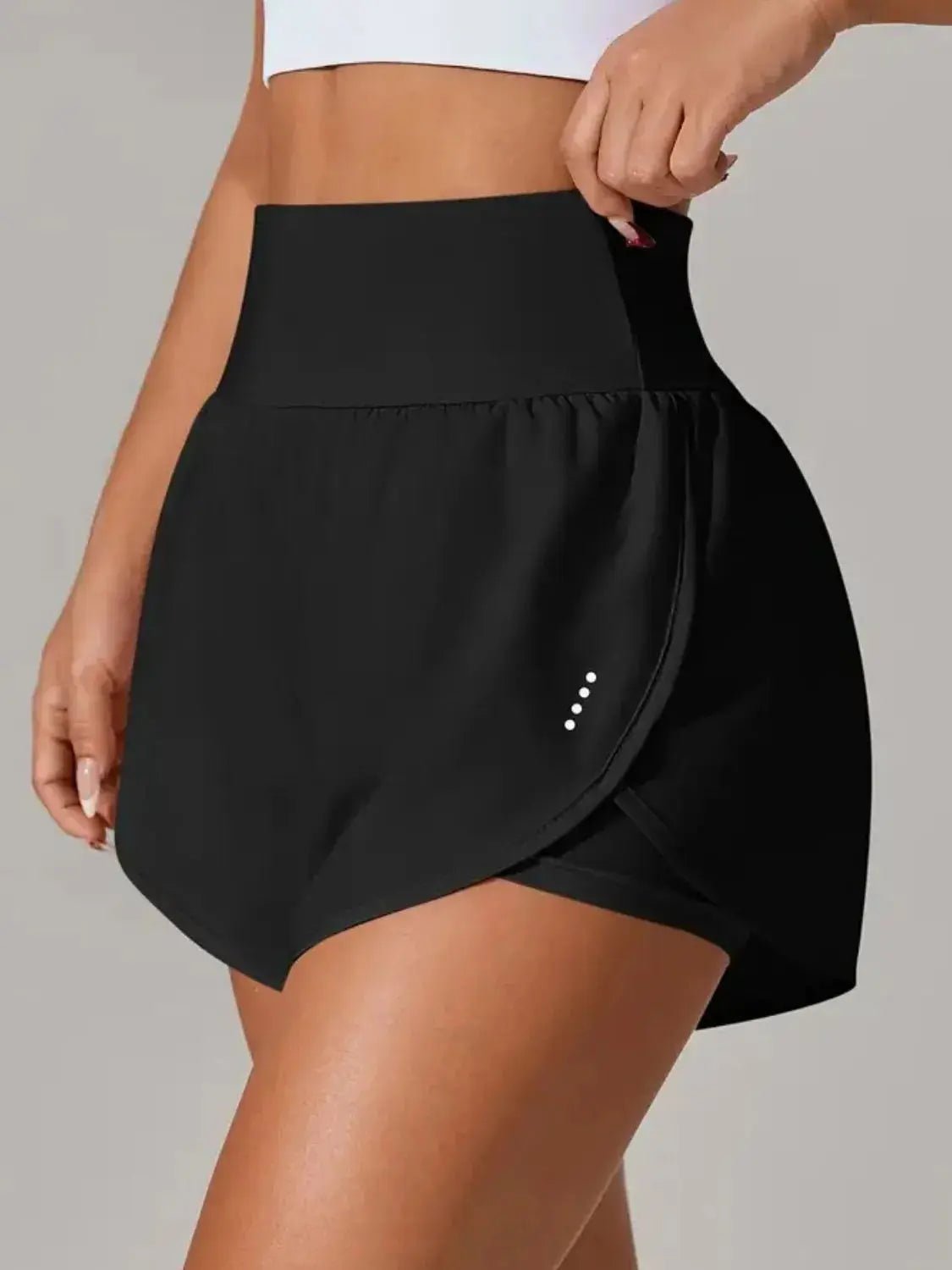 Pocketed High Waist Active Shorts - Charmdeals