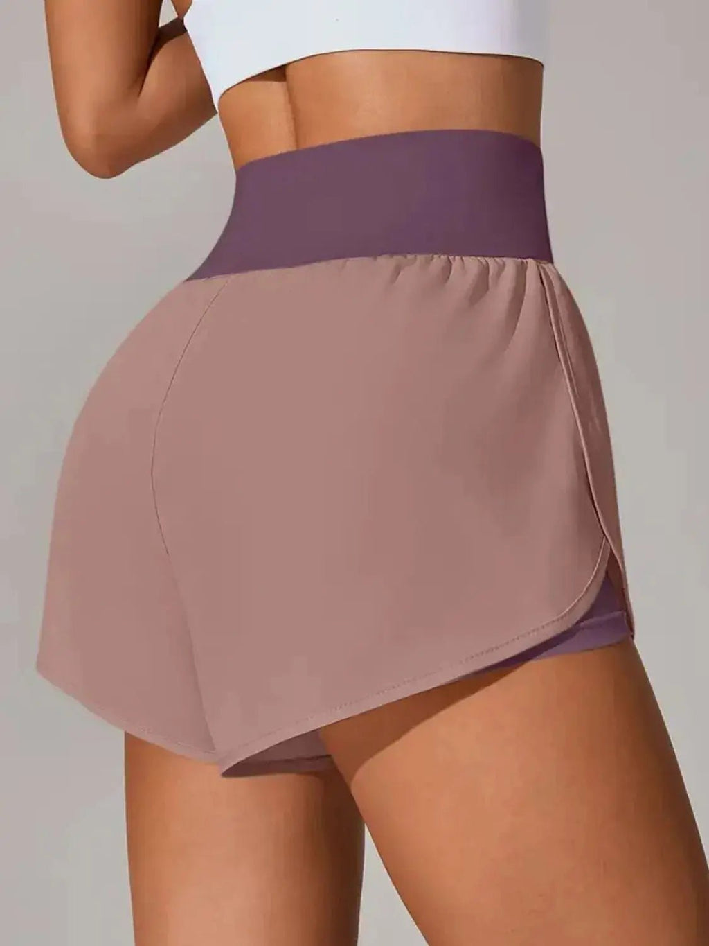 Pocketed High Waist Active Shorts - Charmdeals
