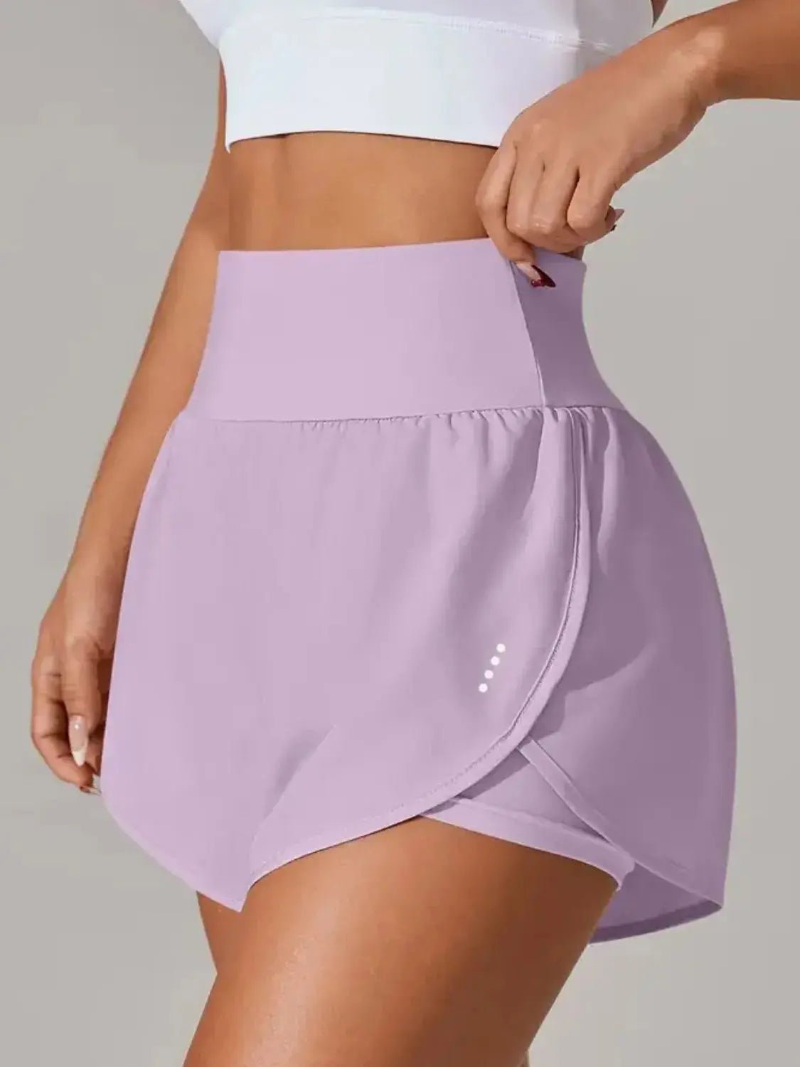 Pocketed High Waist Active Shorts - Charmdeals