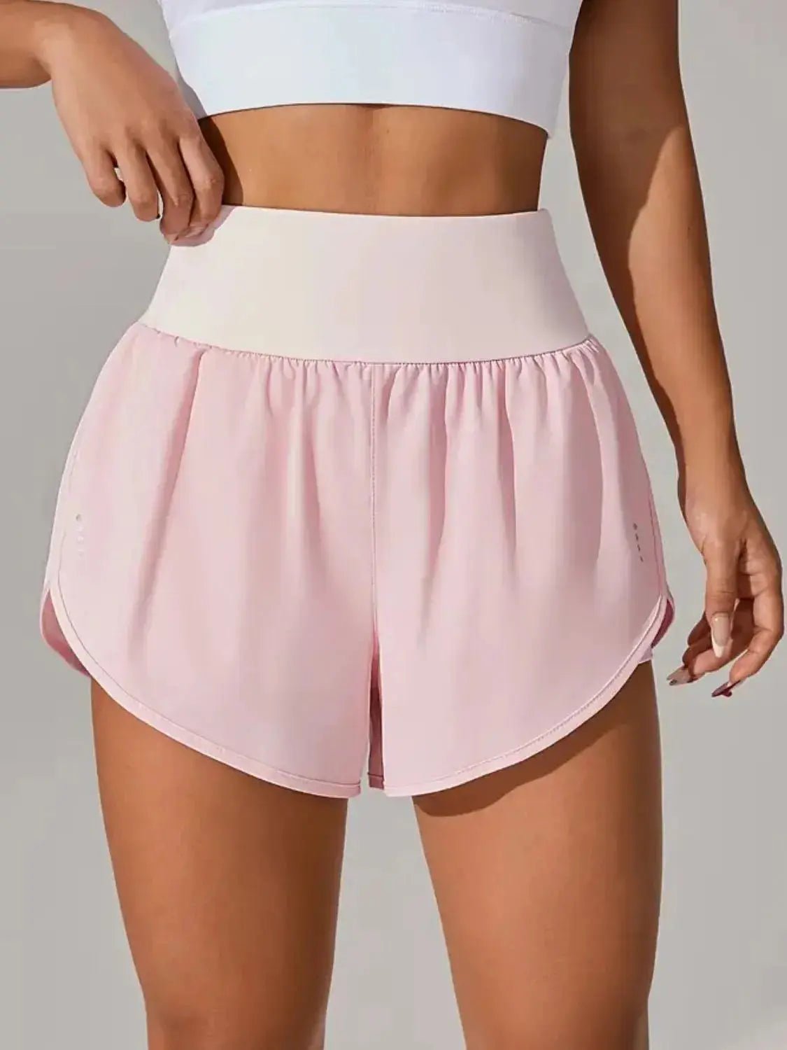 Pocketed High Waist Active Shorts - Charmdeals