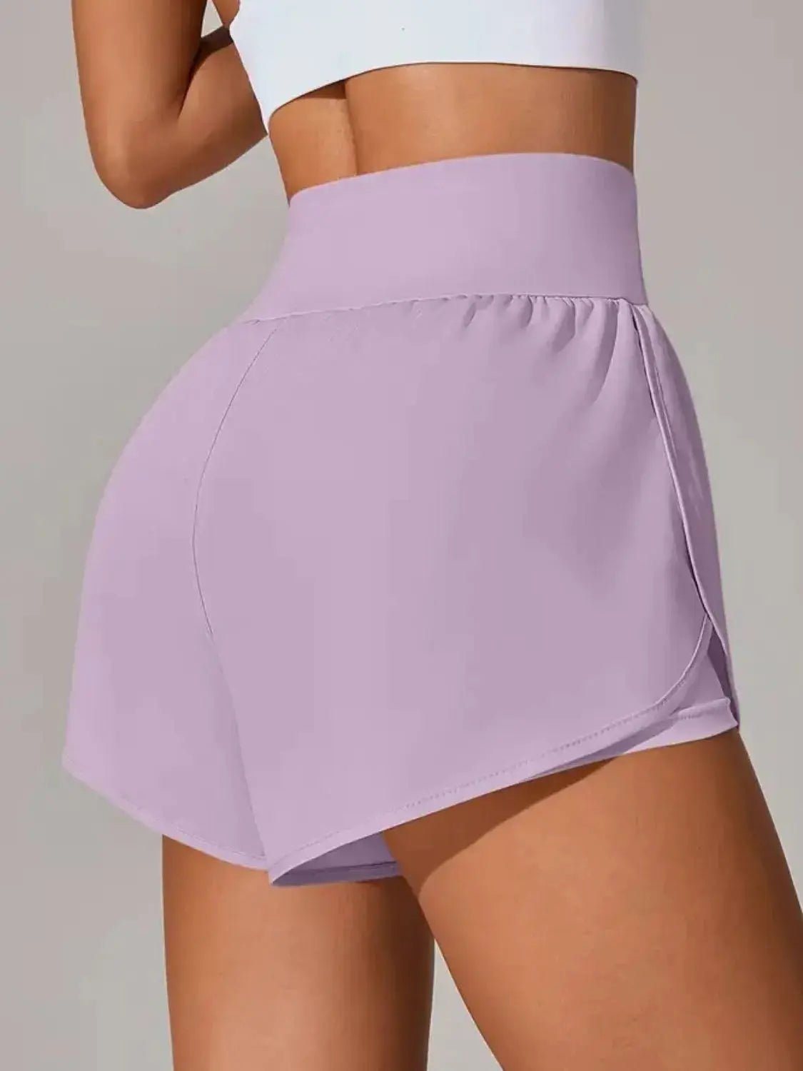 Pocketed High Waist Active Shorts - Charmdeals
