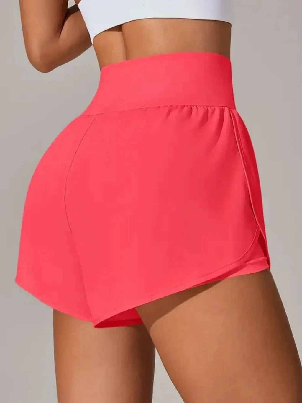 Pocketed High Waist Active Shorts - Charmdeals