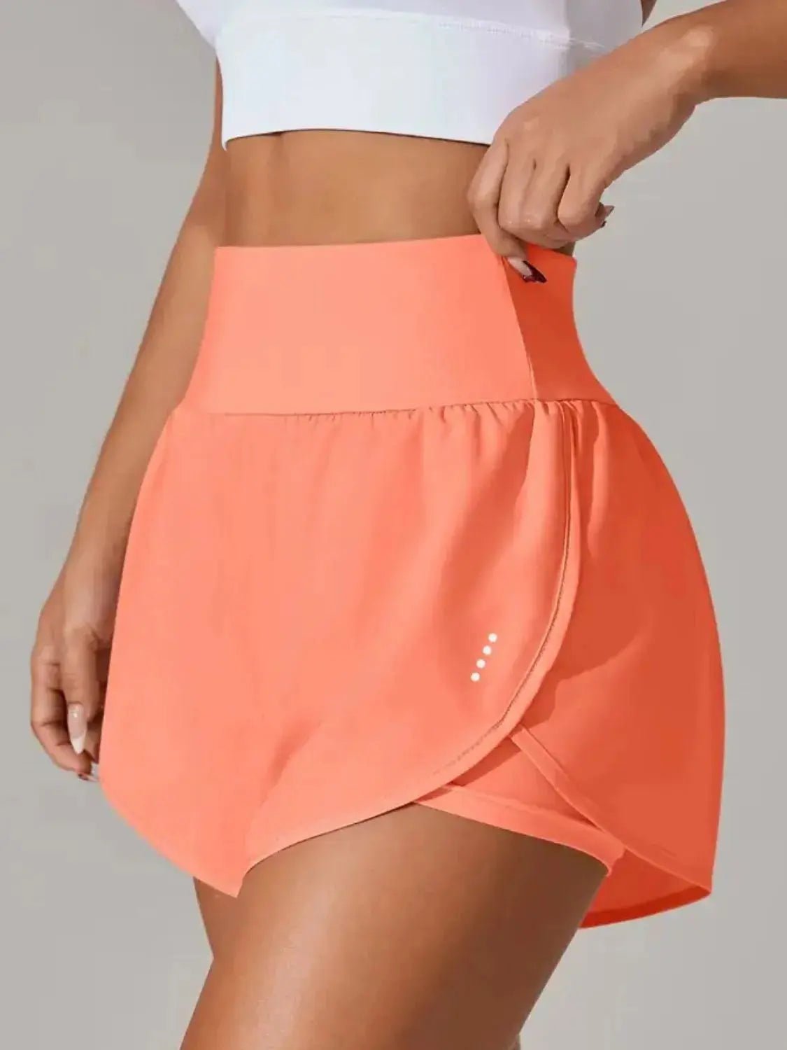 Pocketed High Waist Active Shorts - Charmdeals