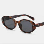 Polycarbonate Frame Oval Sunglasses - Charmdeals